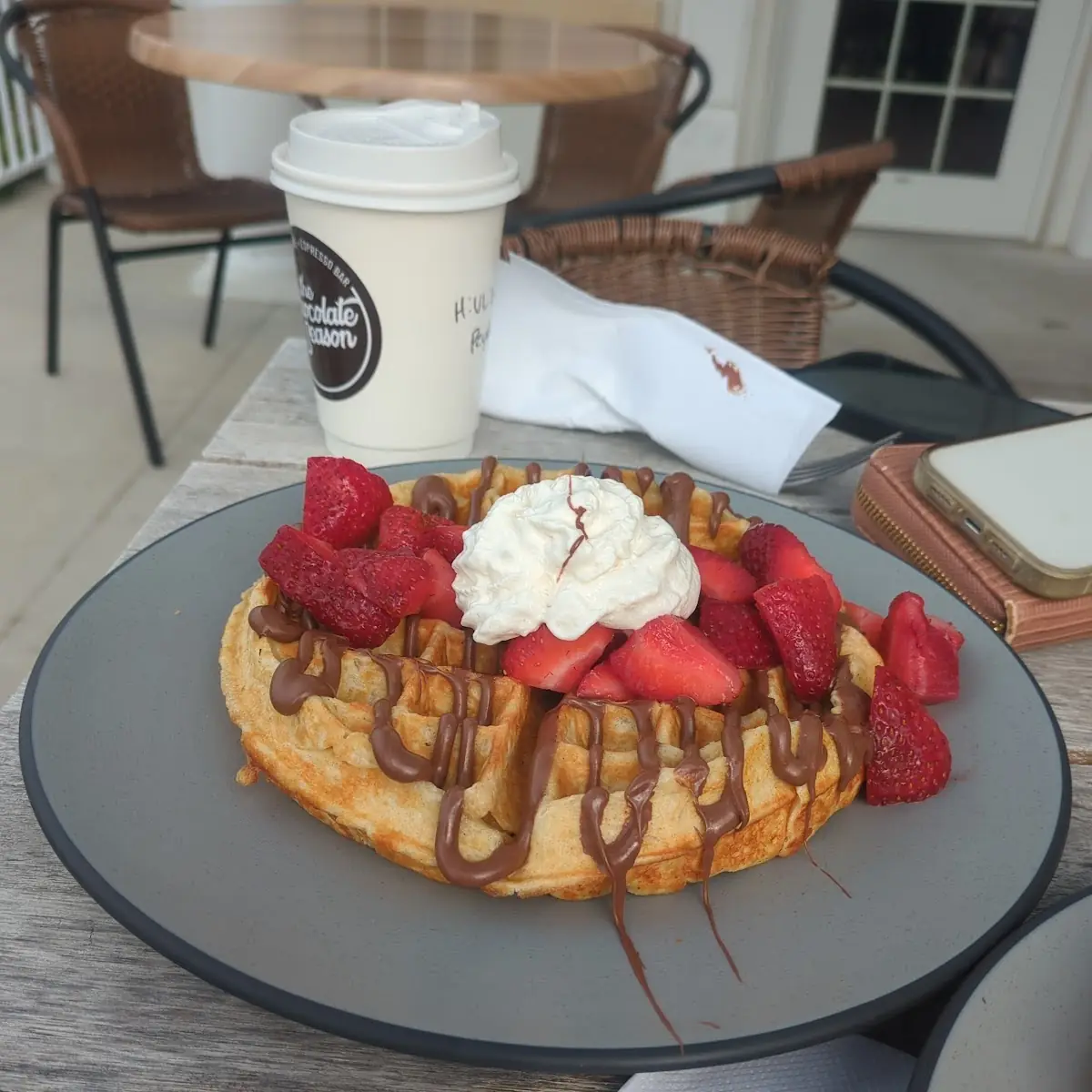 Strawberry Nutella Waffle