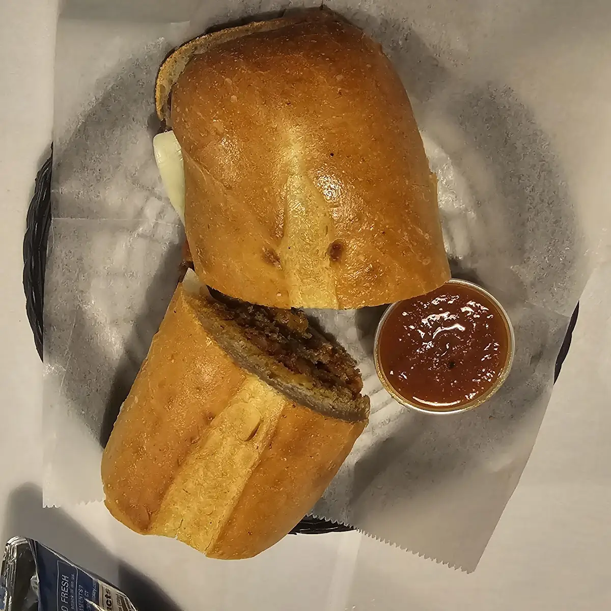 Meatball Sandwich with Extra Sauce