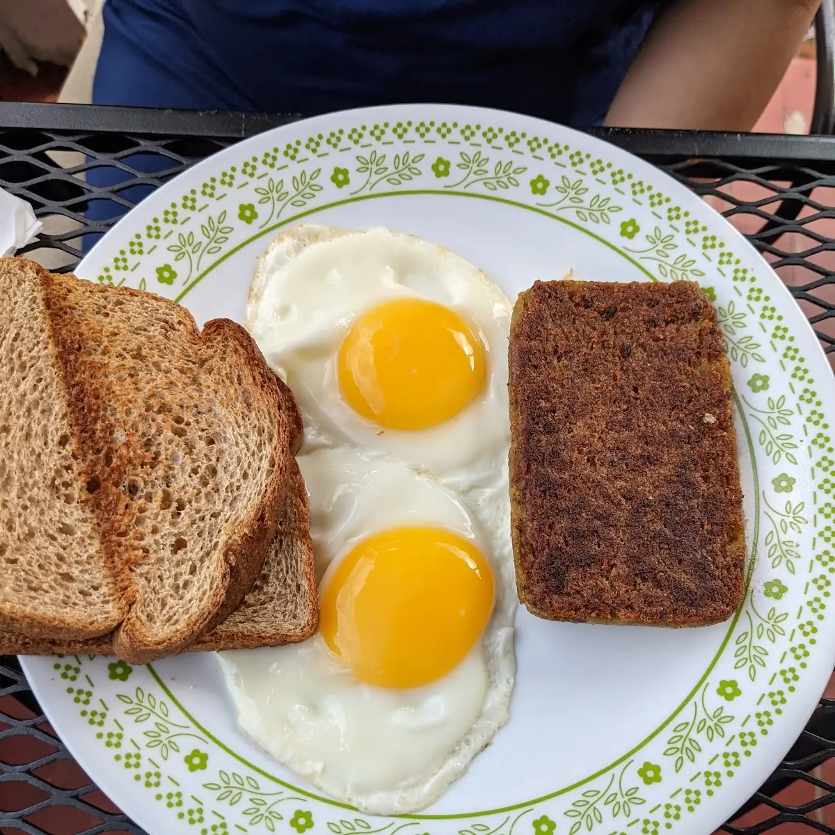 Sunny Side Eggs with Scrapple