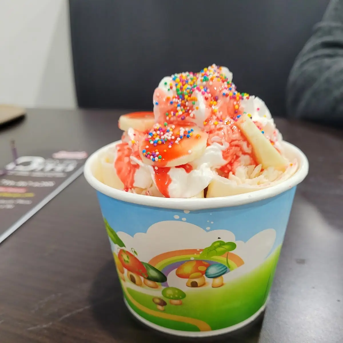 Strawberry Banana Rolled Ice Cream