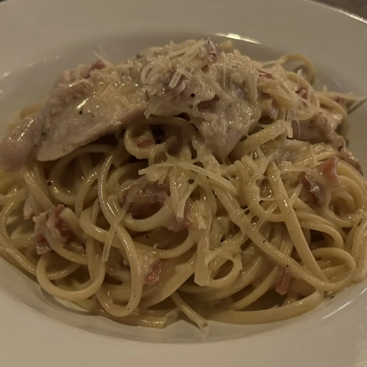 Chicken Carbonara, Ministere of seafood
