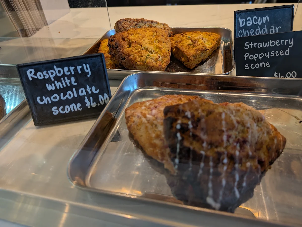 Raspberry White Chocolate Scone