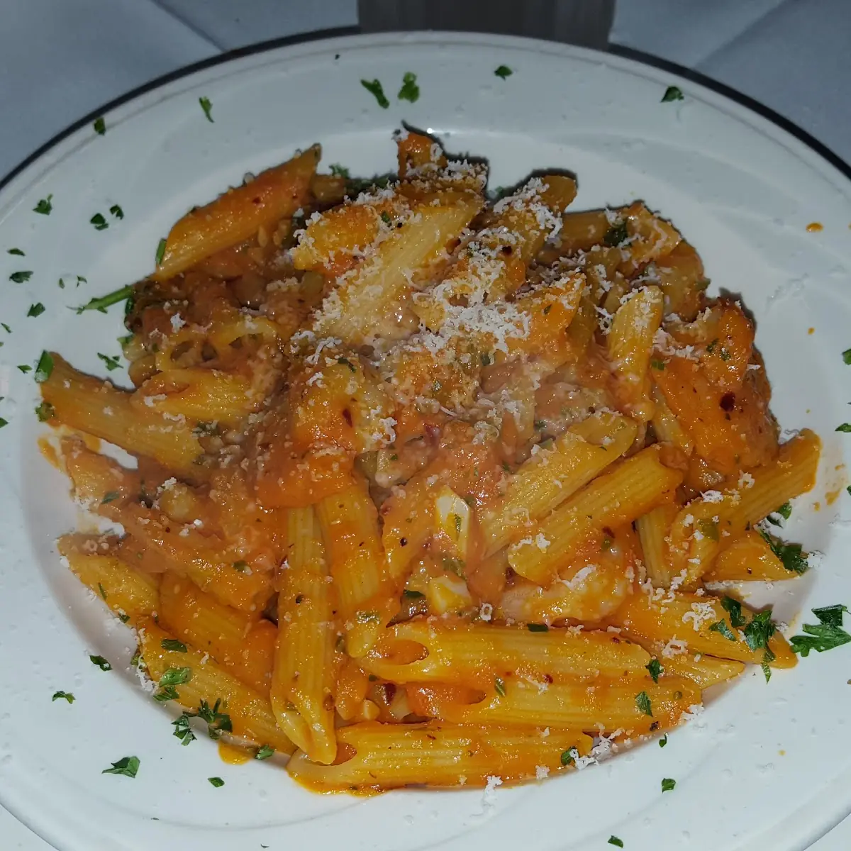 Penne Arrabiata with Shrimp Medium