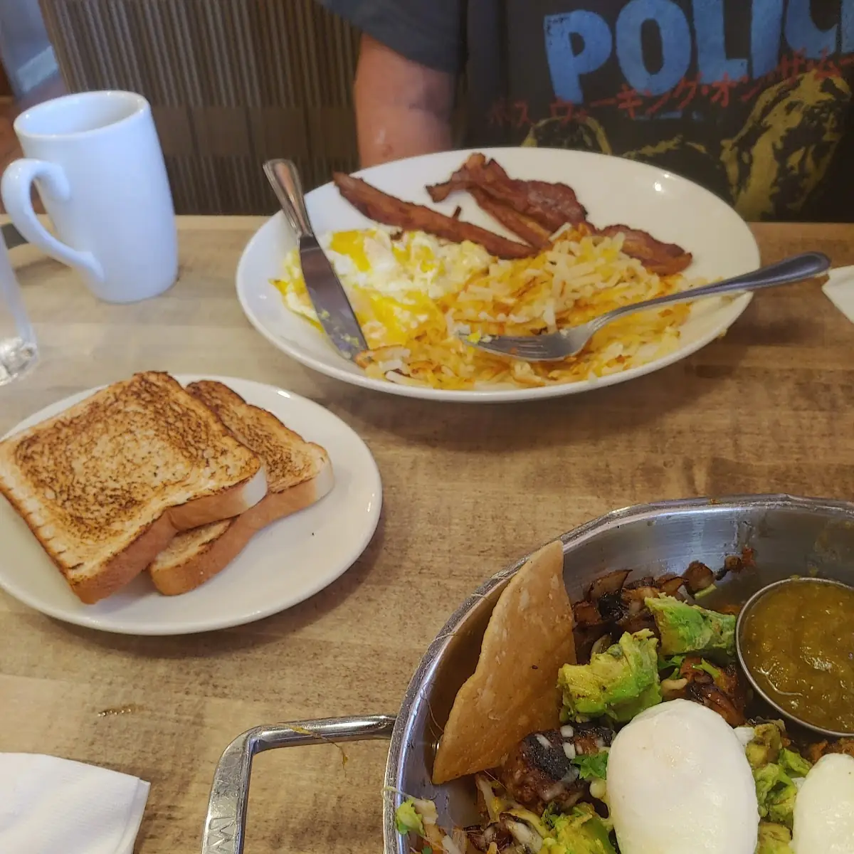 2 Eggs Any Style Bacon Hash Browns & Toast