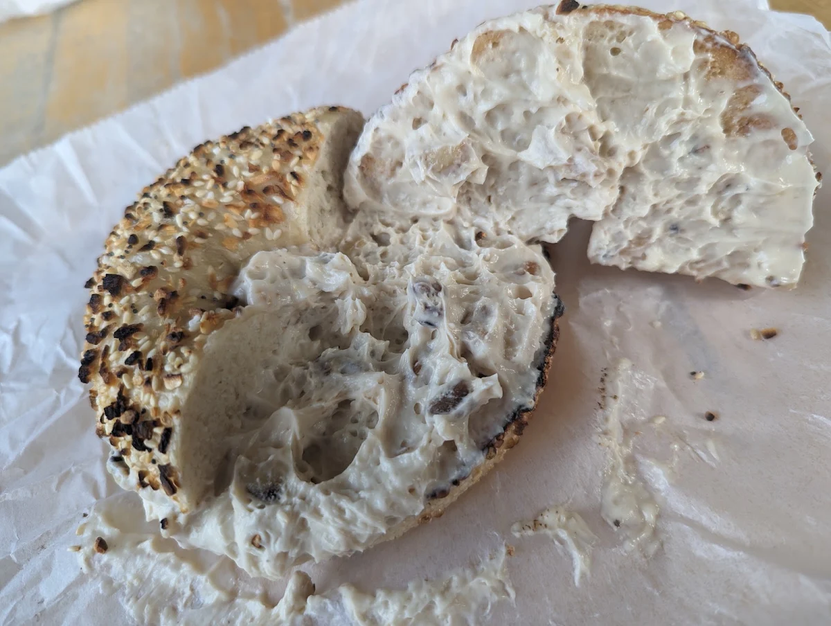 Everything Bagel with Maple Walnut Cream Cheese