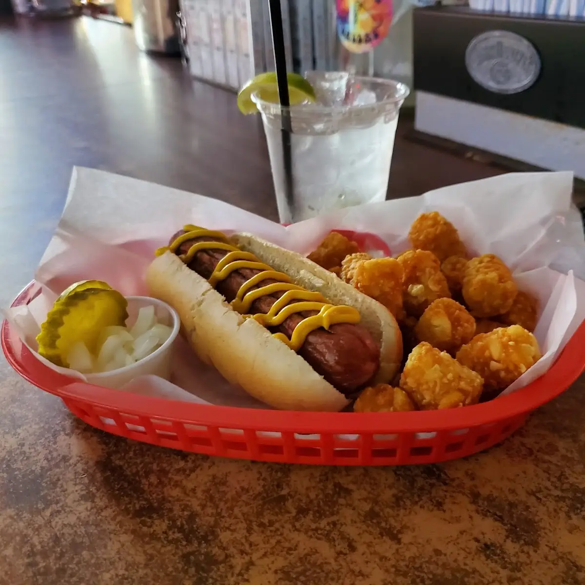 Hot Dog and Tater Tots