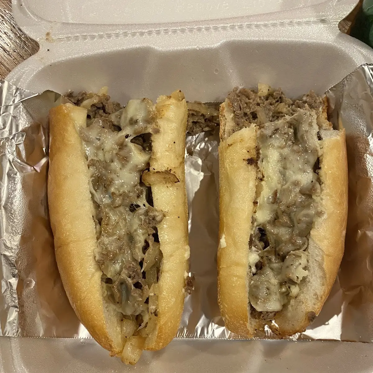 Large Deluxe Cheese steak