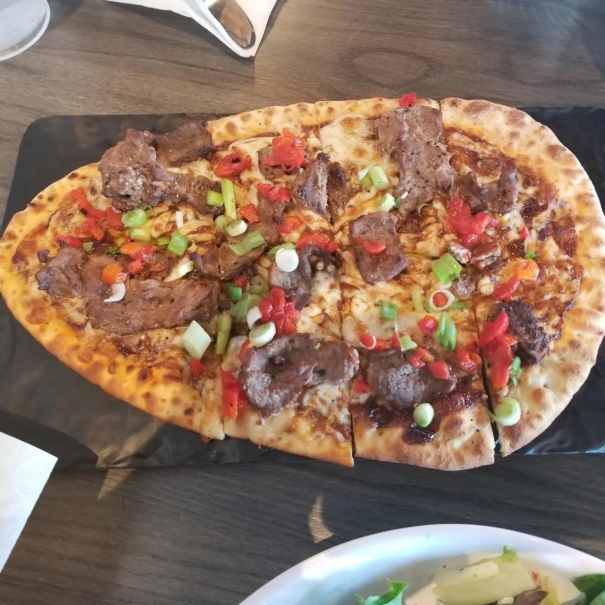 Steak Flatbread Pizza