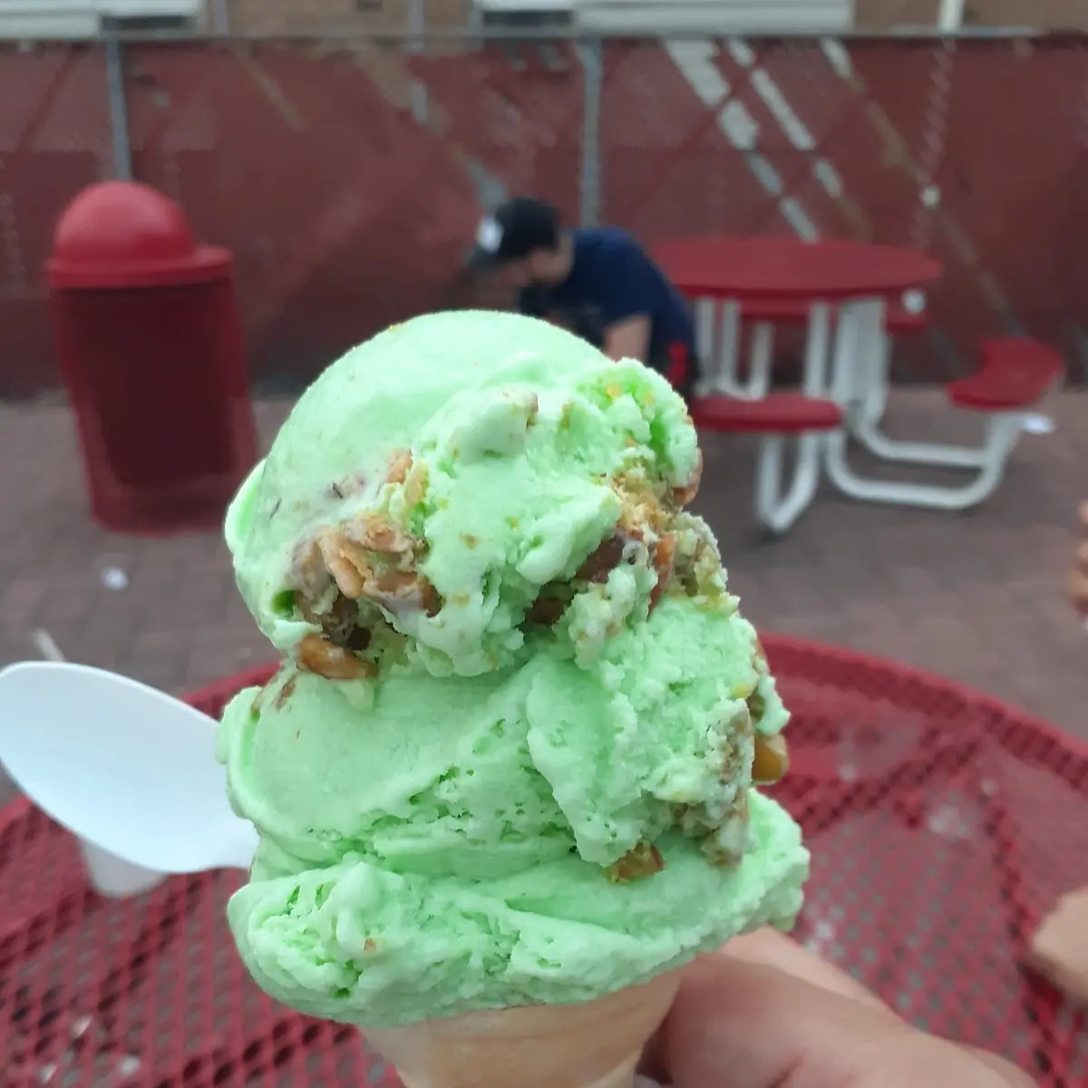 Pistachio Ice Cream Cone
