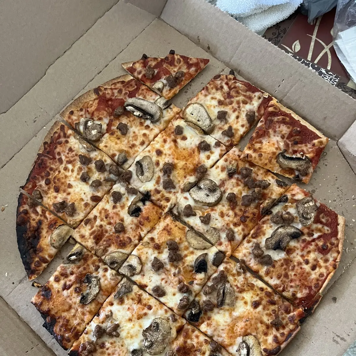 Beef and Mushroom Pizza