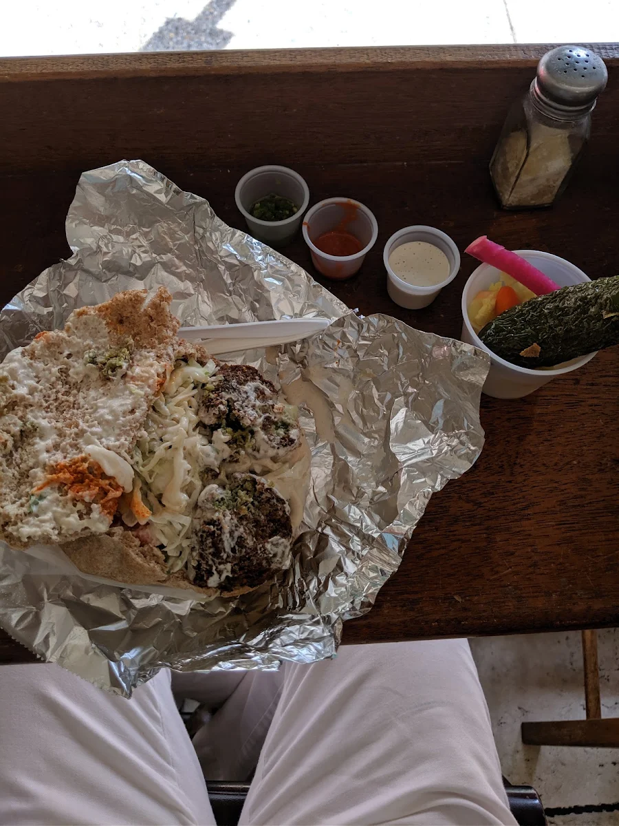 Falafel Sandwich with Everything