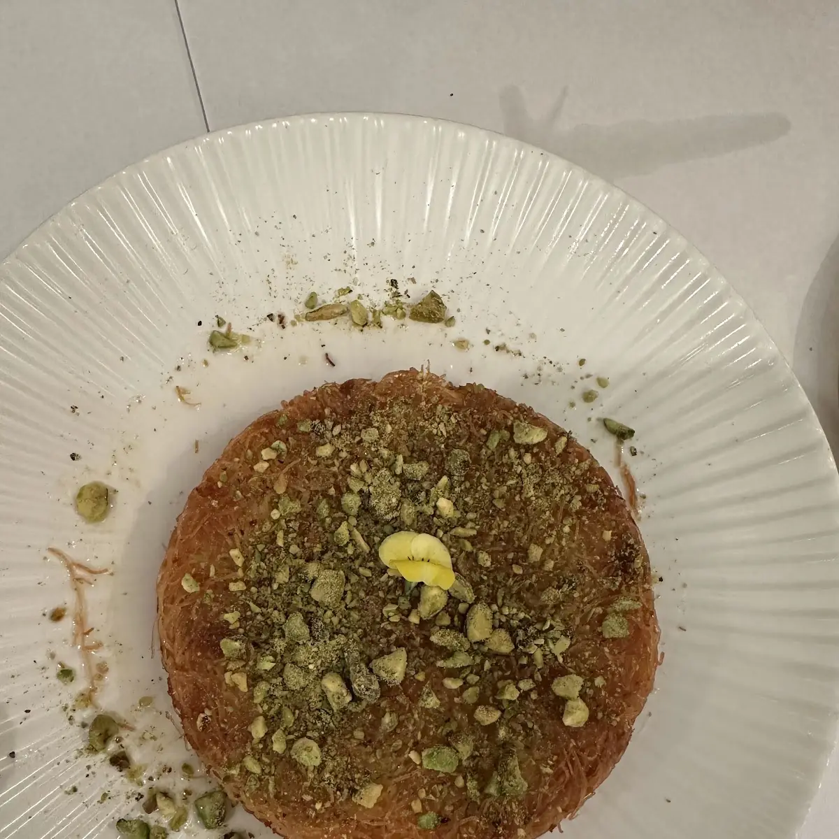 Pistachio Kunefe and Turkish Tea
