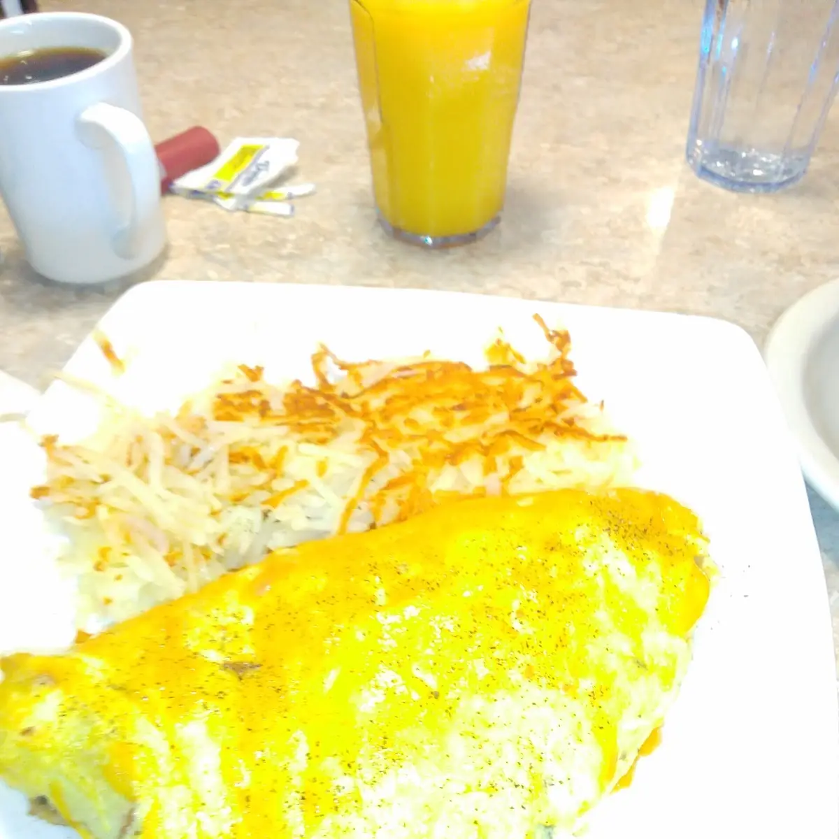 American Cheese Omelette