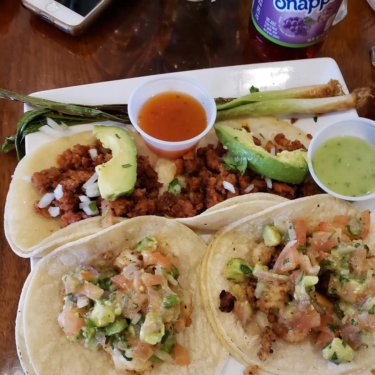 Limited Time Item- Shrimp Taco & Chorizo Taco