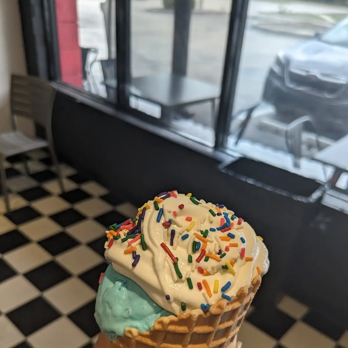 Blue Moon Ice Cream Cone