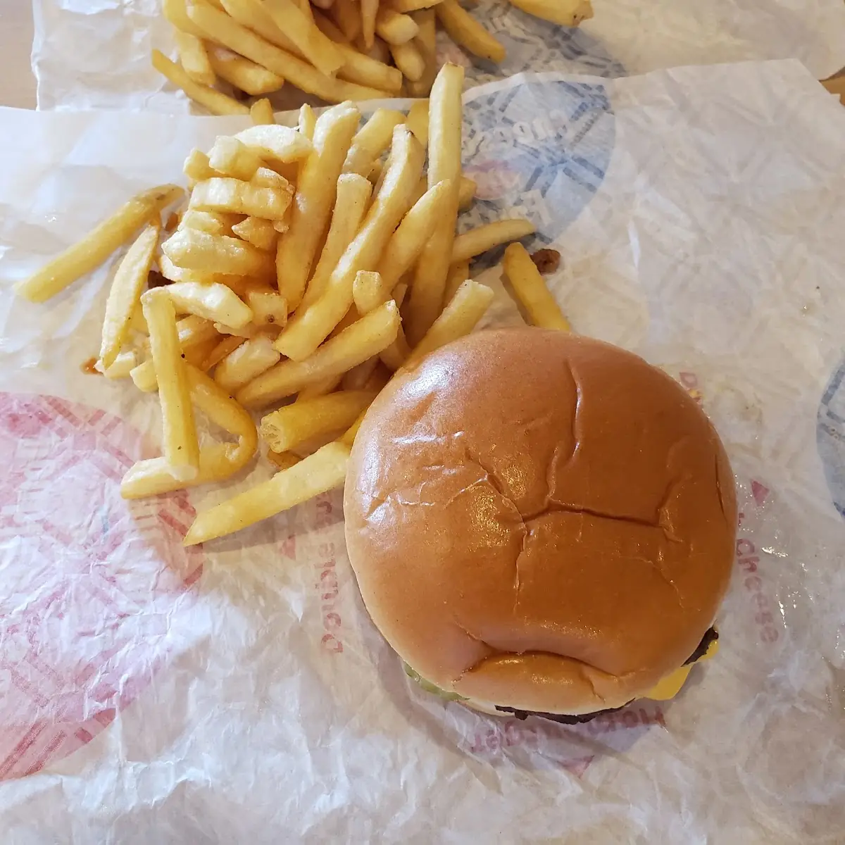 6 Buck Double Cheeseburger