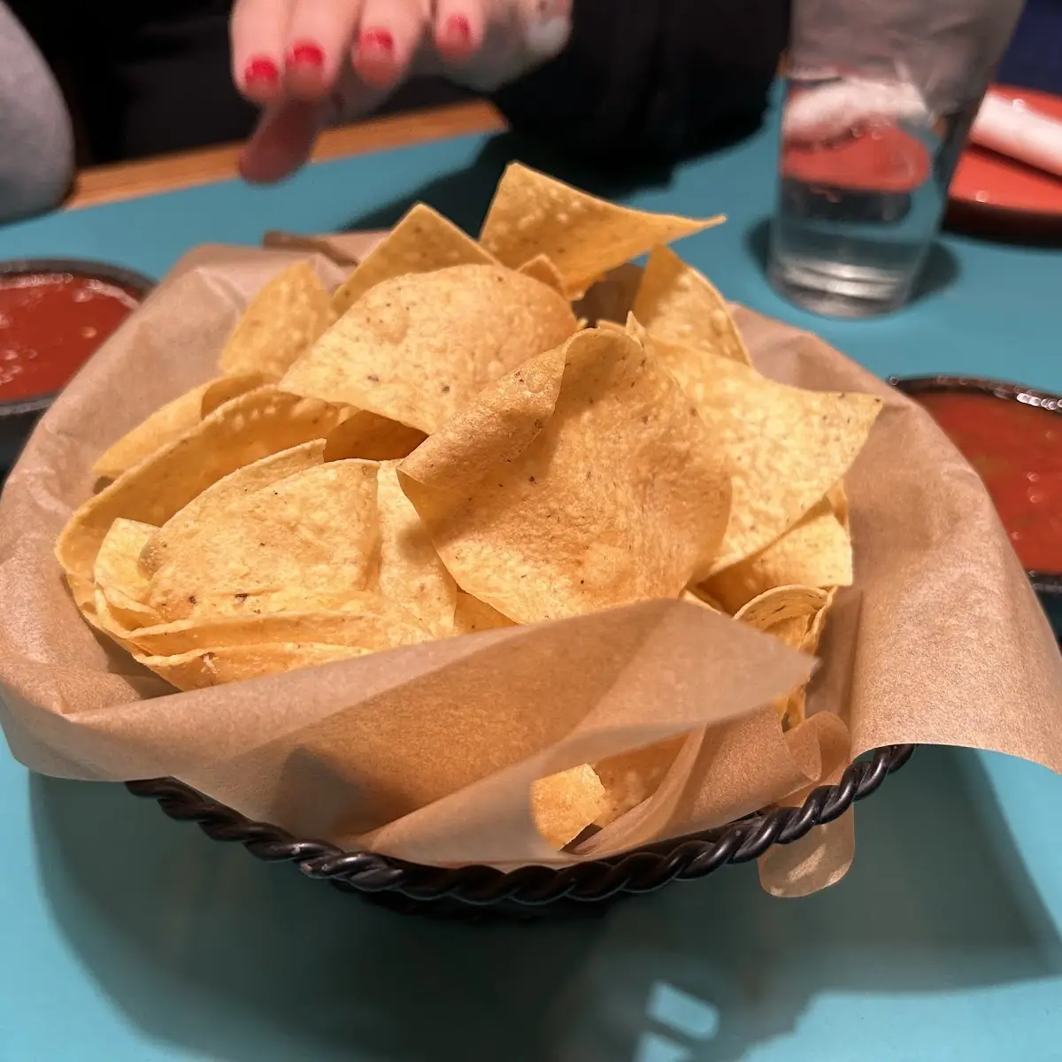 Chips and Tomato Sauce