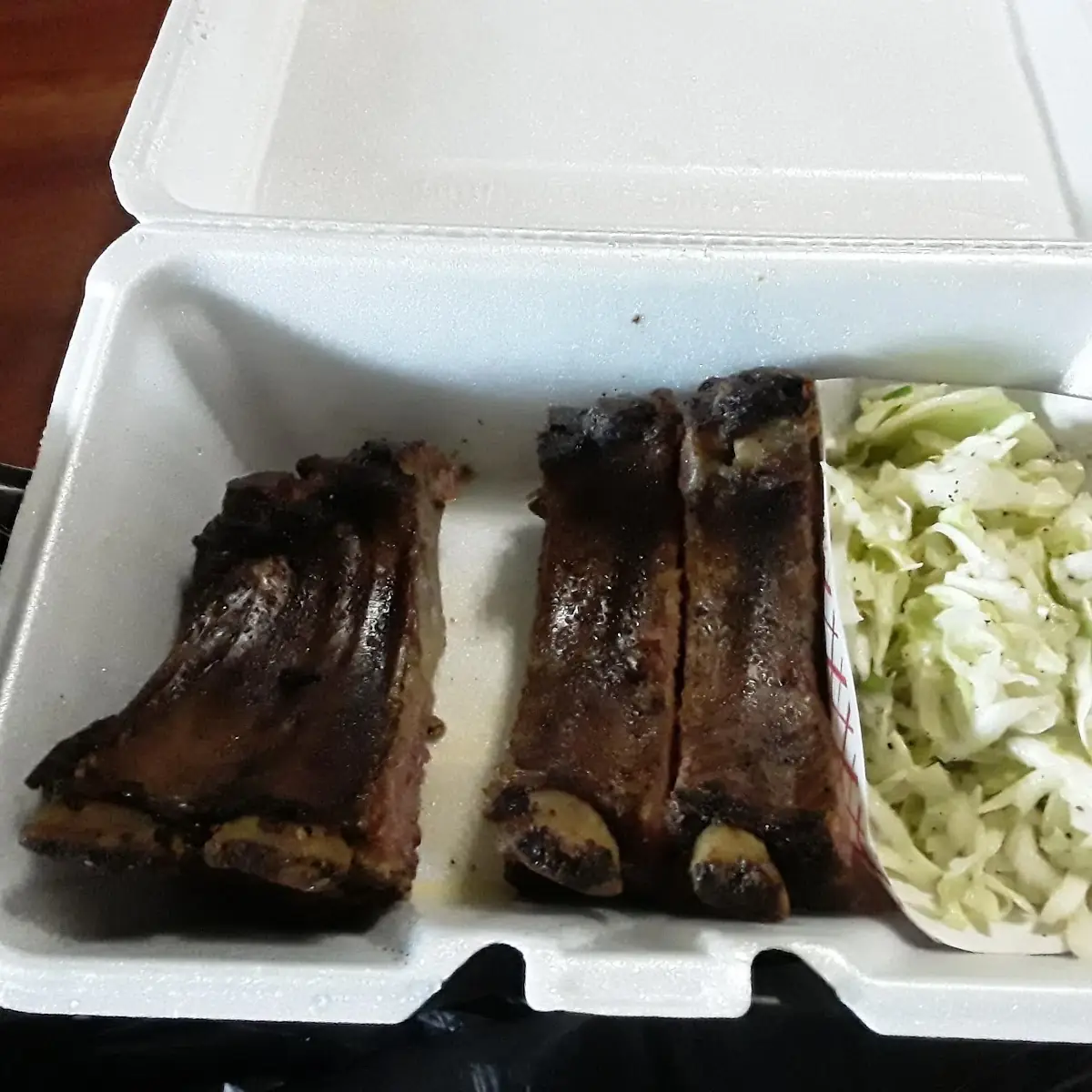 Baby Back Rib Snack with Slaw