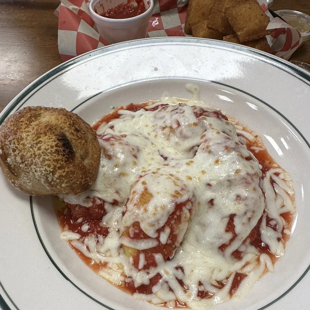 Meatballs or Chicken Parmigiana