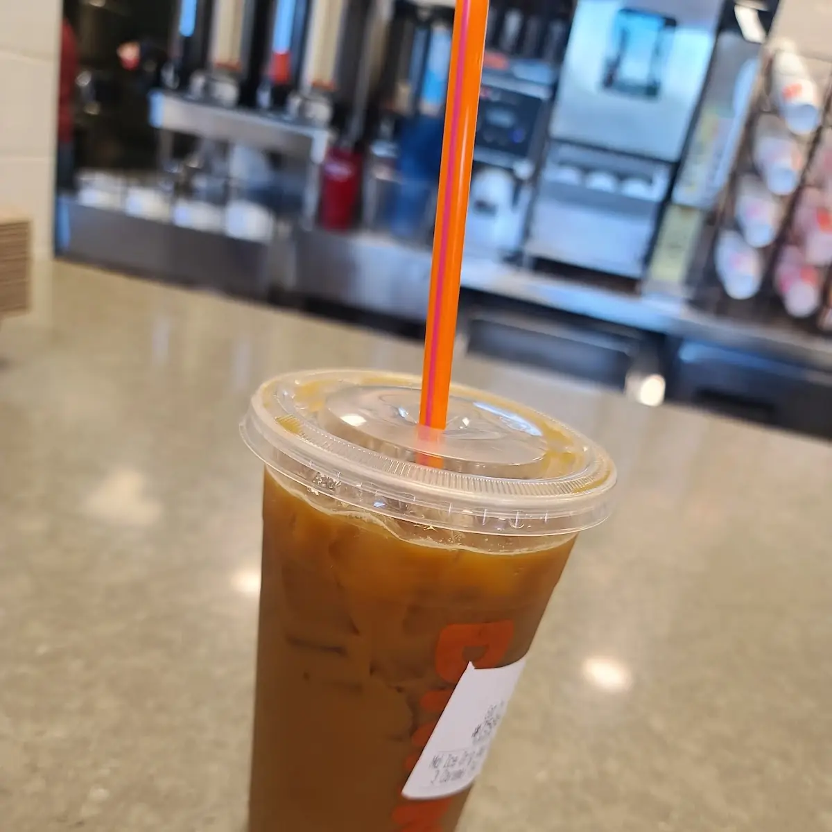 Iced Caramel Americano Coffee