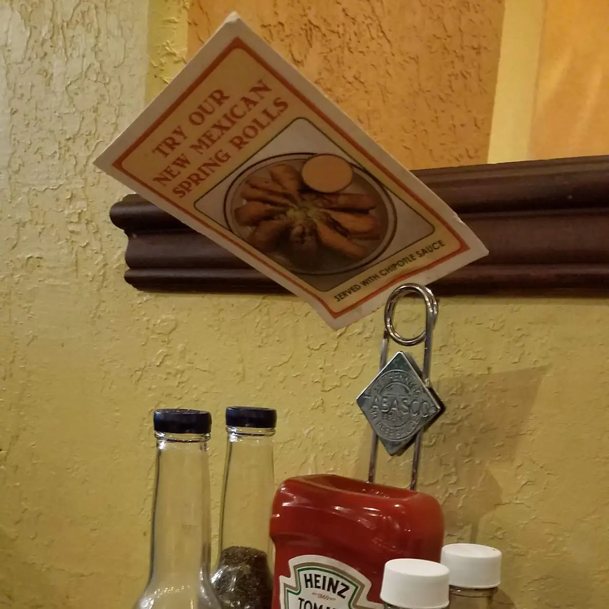 Ketchup Salt Pepper Hot Sauce