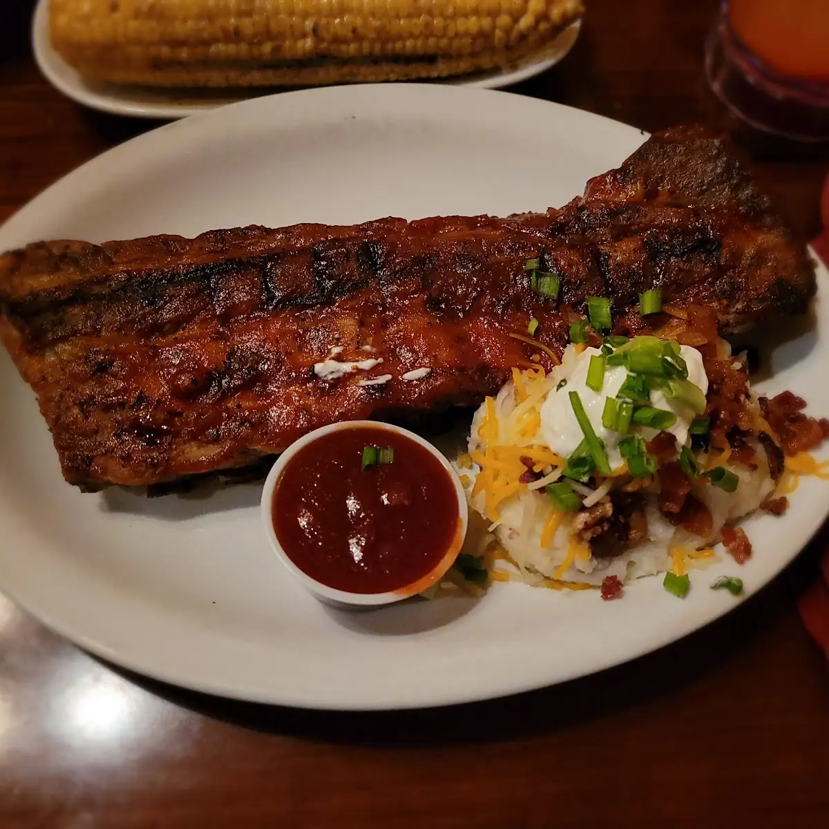 Rack of Baby Back Ribs & Mashed Potatoes