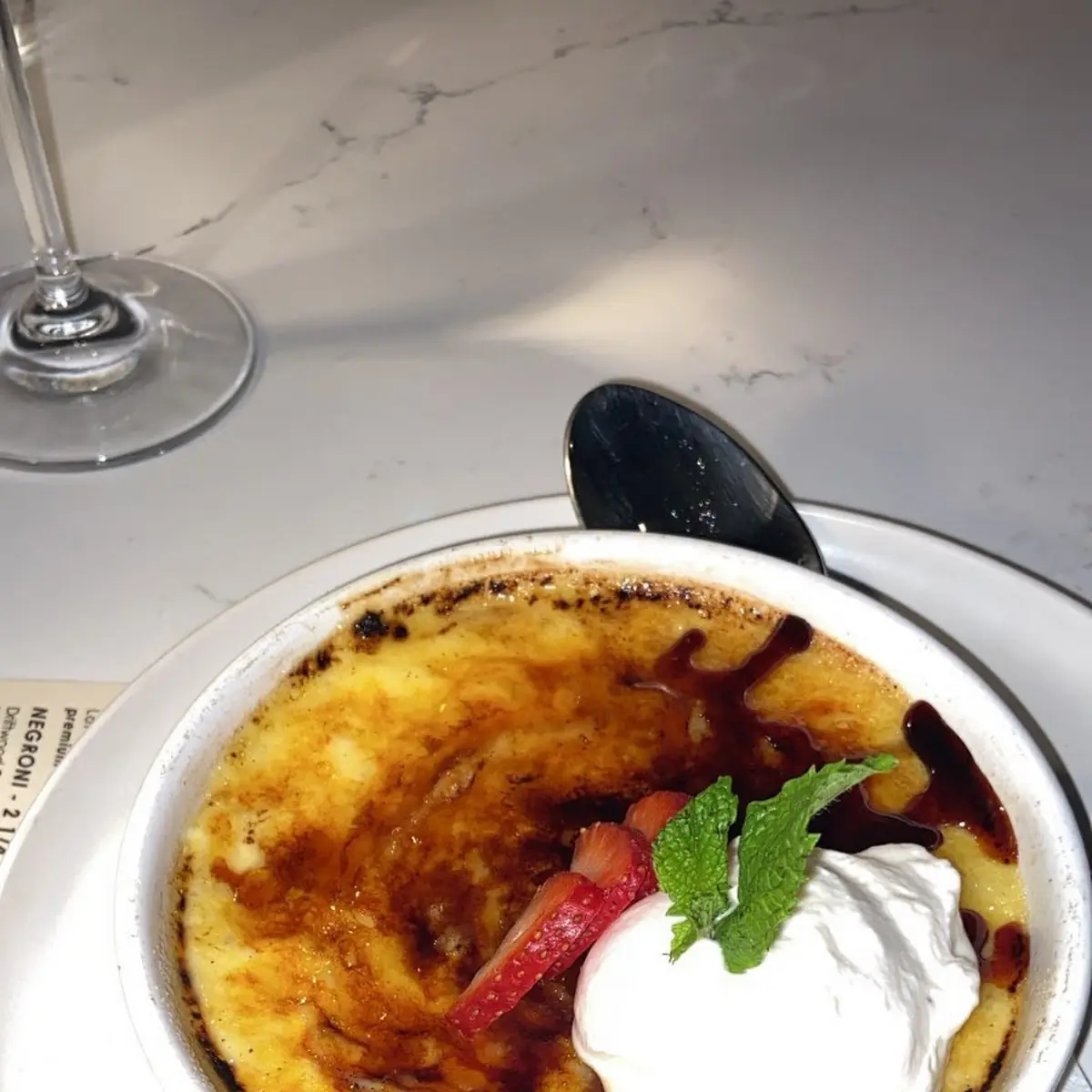 Crème Brûlée, The Table Bistro