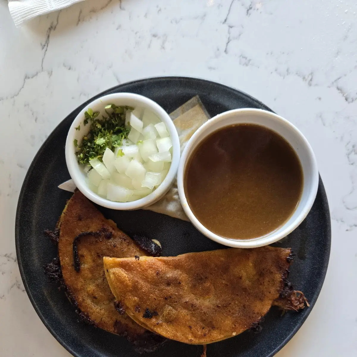 Duck & Chorizo Tacos, The Table Bistro