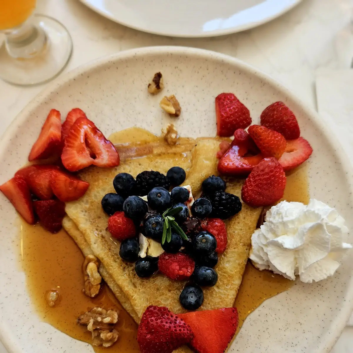 Sweet Crepe with Fresh Berries