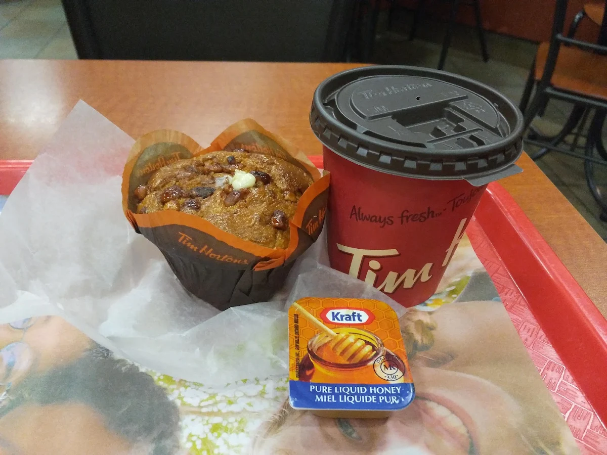 Small Coffee and Carrot Muffin, Tim Hortons