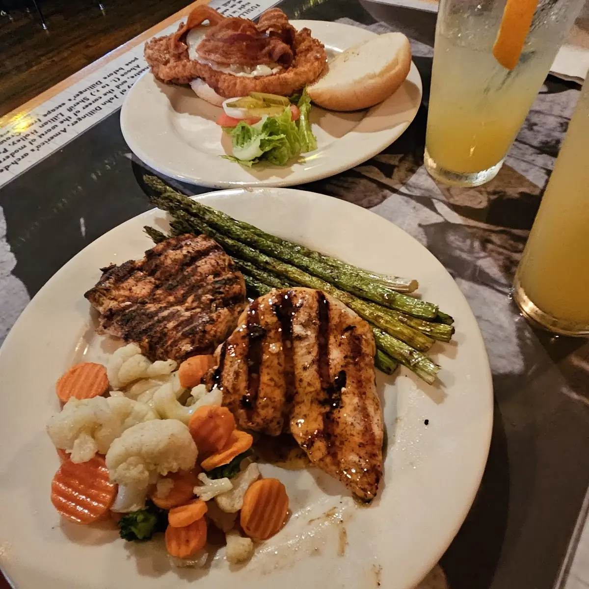 2 Grilled Chicken Breast Dinner
