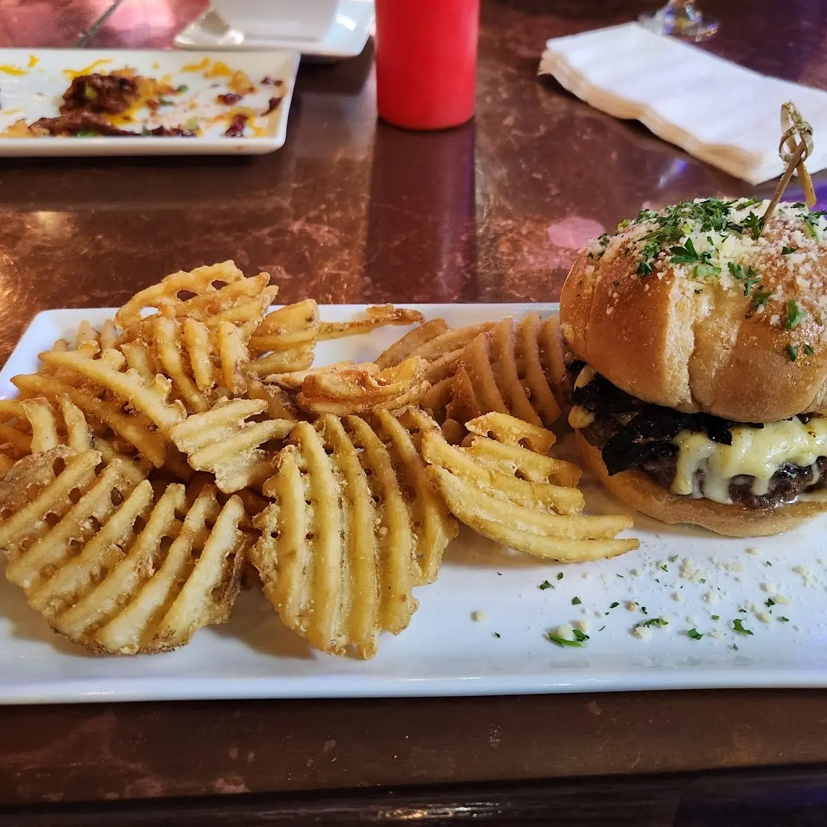 Mushroom Swiss Burger