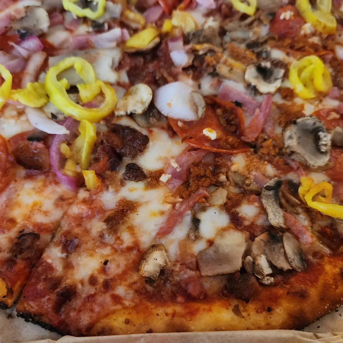 Close Up Custom Pizza