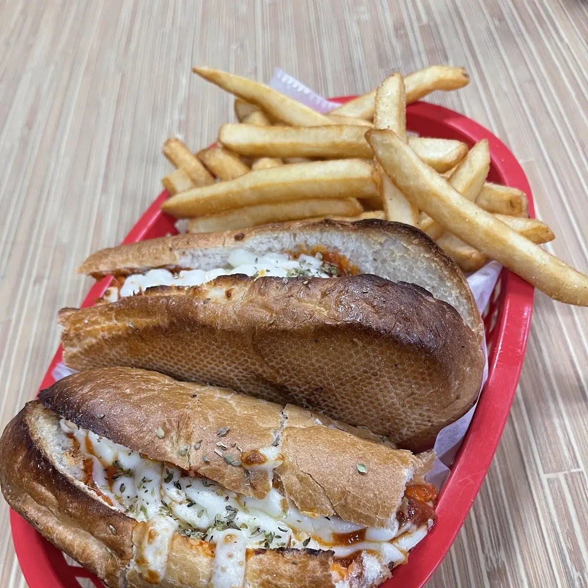 Meatball Sub with Fries