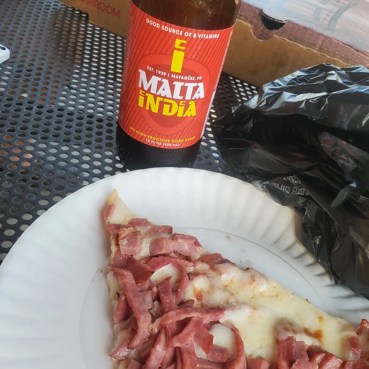 Pizza Slice with Ham