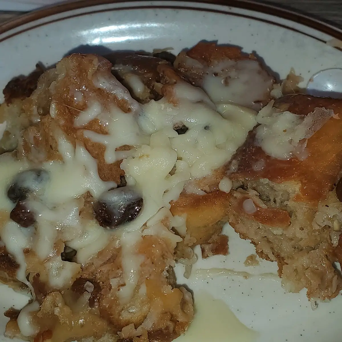 Mexican Bread Pudding Cheese Comes on Top