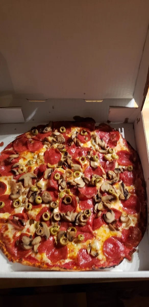 Pepperoni and Mushroom Pizza