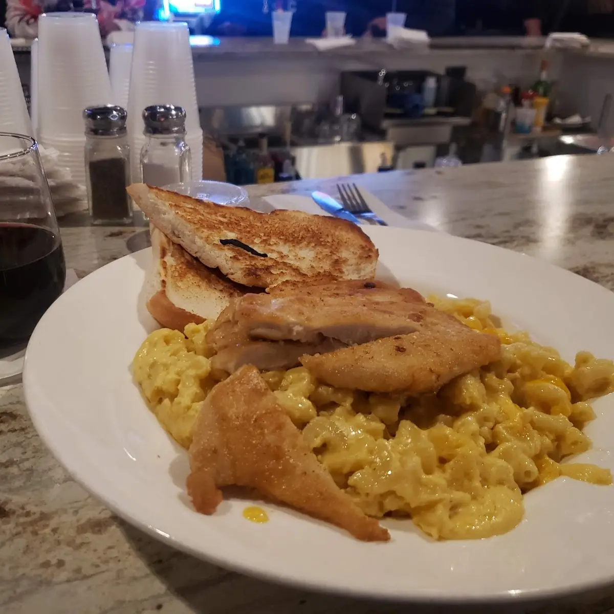 Chicken Romano w Mac N Cheese