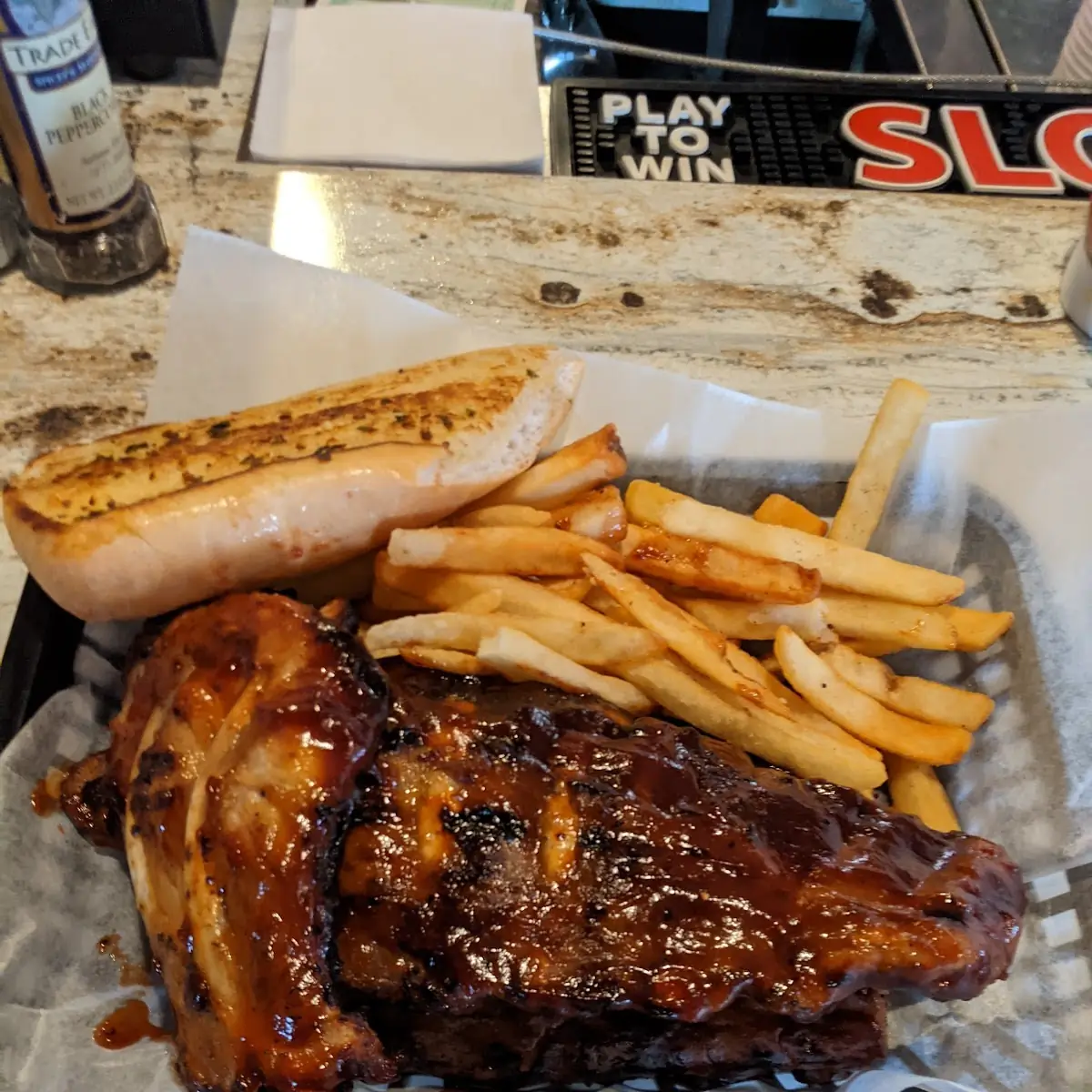 Full Rib Slab with Fries