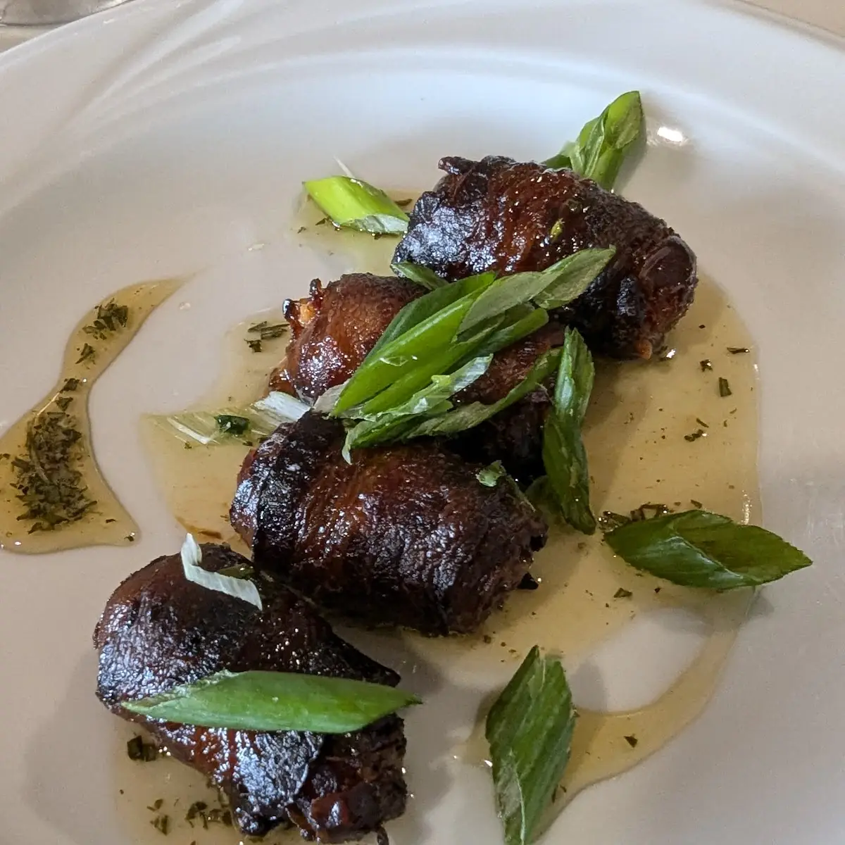 Blue Cheese Stuffed Bacon-Wrapped Dates