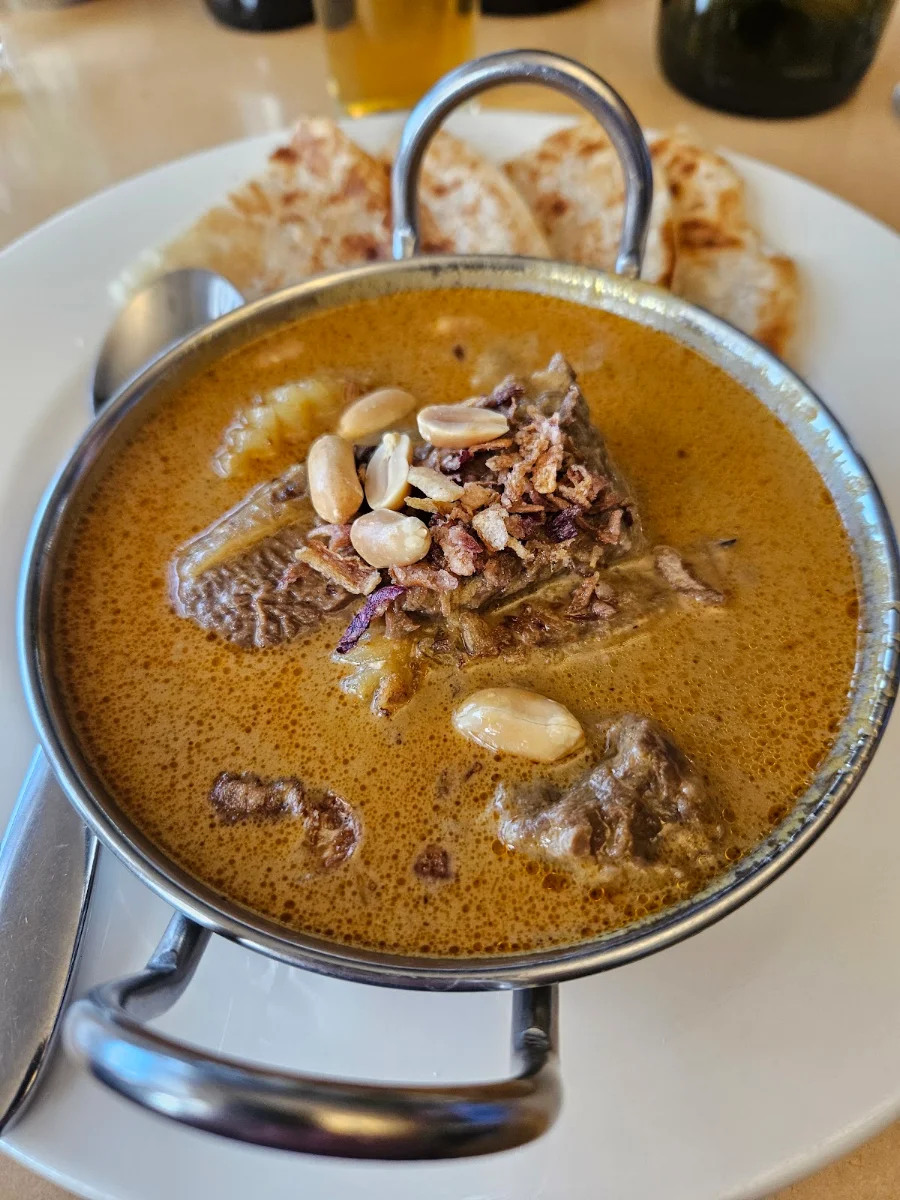 Beef Massaman Curry, Kettering Cafe