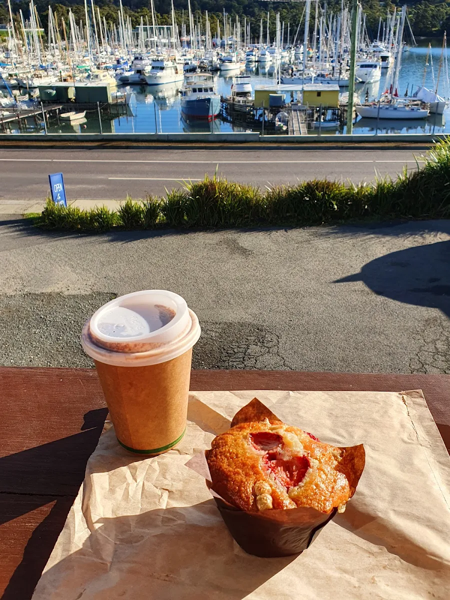 Strawberry and White Chocolate Muffin, Kettering Cafe