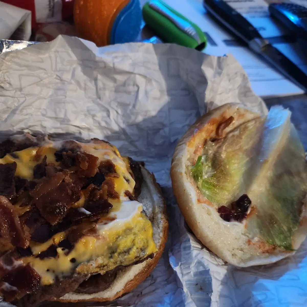 Double Bacon Stack Horrible