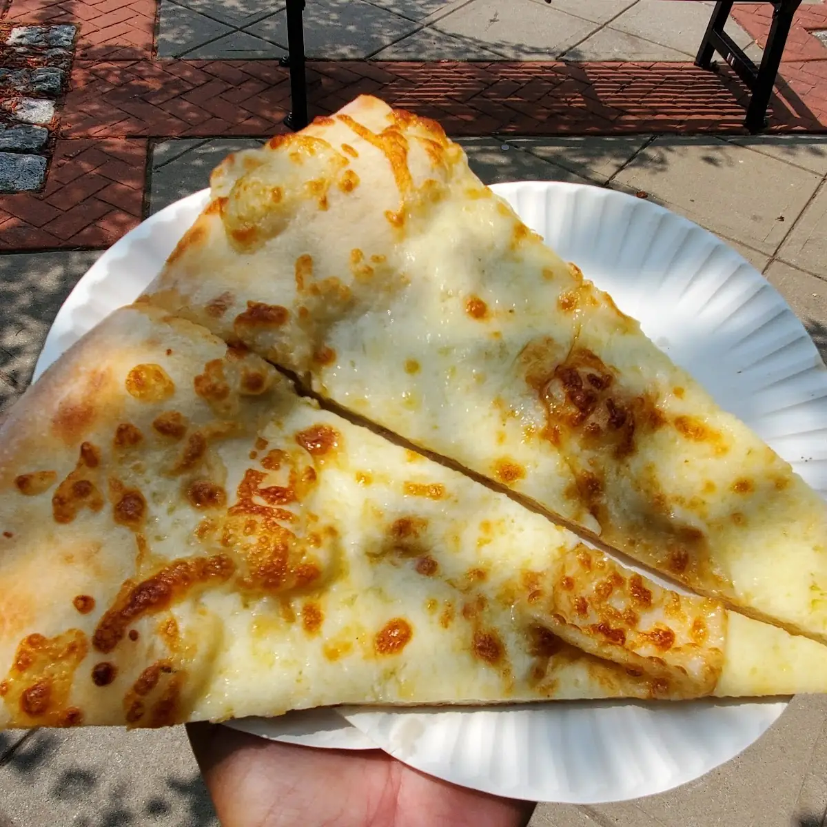 White Pizza Slice