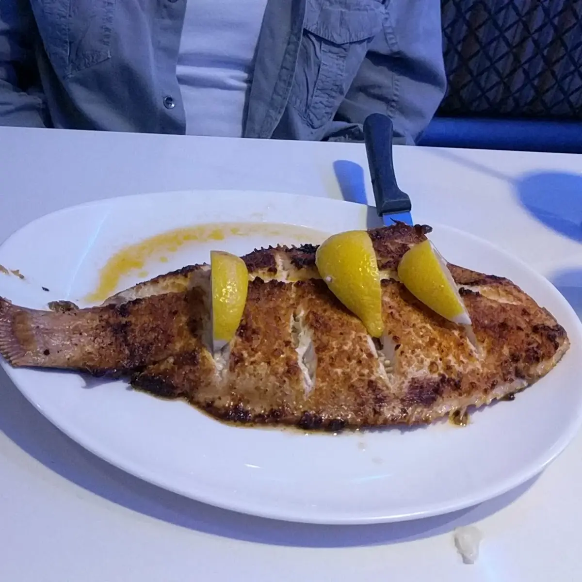 Whole Branzino Fish and Lamb Shank