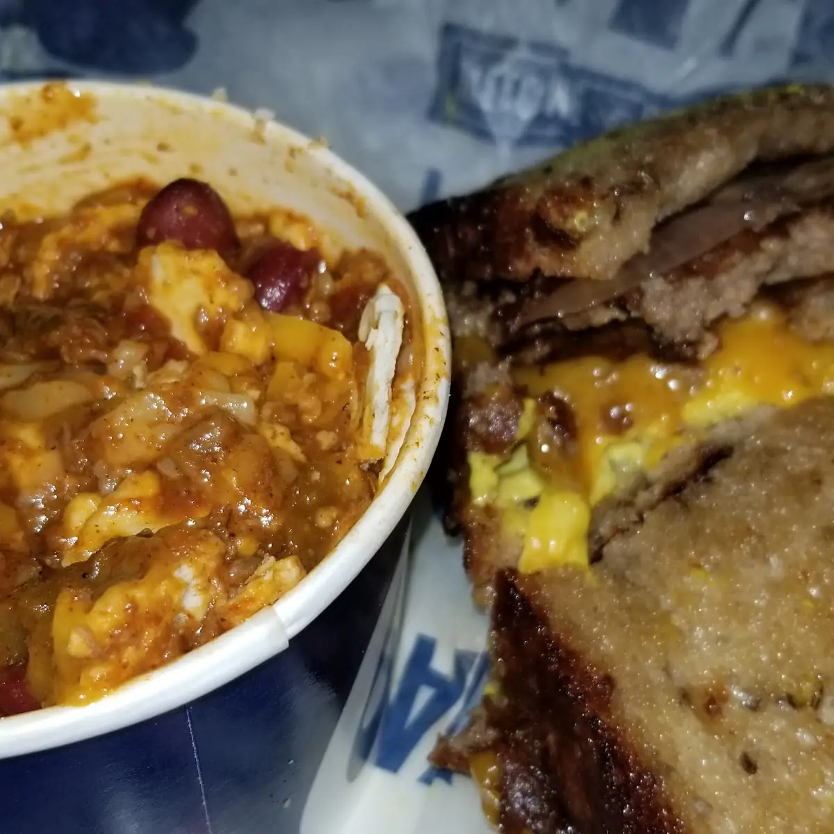 Wisconsin Patty Melt & George's Chili