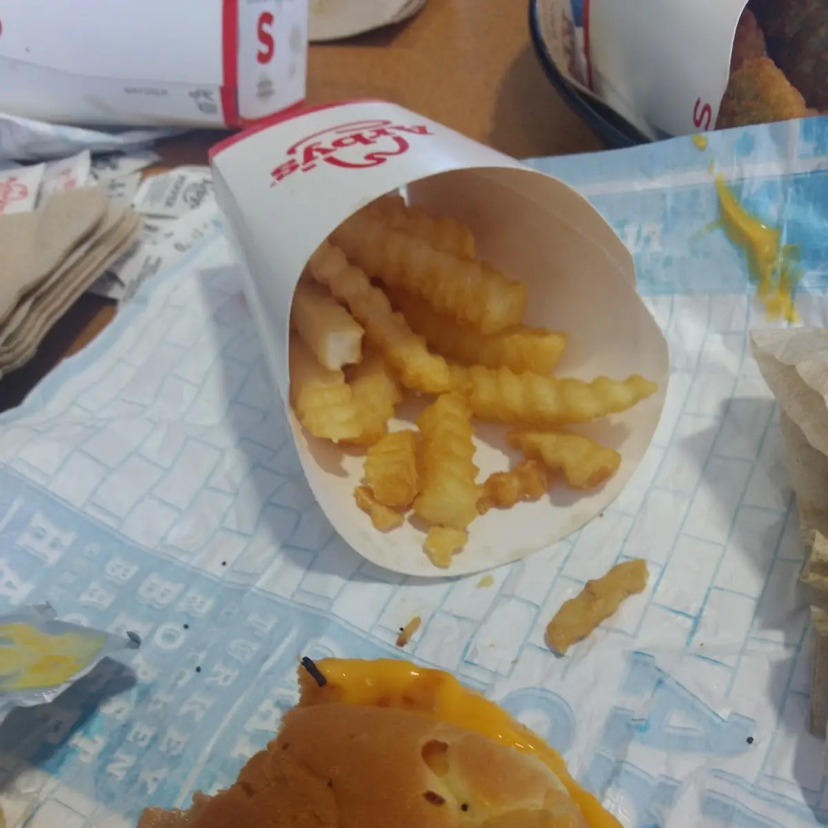 Beef and Cheddar and Crinkle Cut Fries