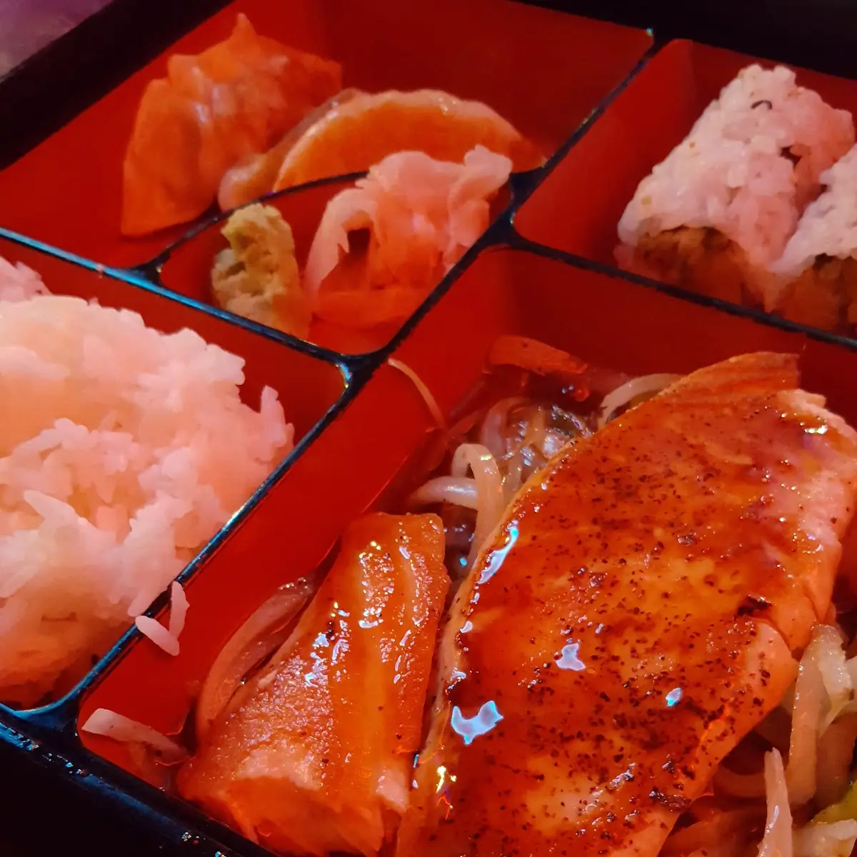 Salmon Teriyaki Bento Box