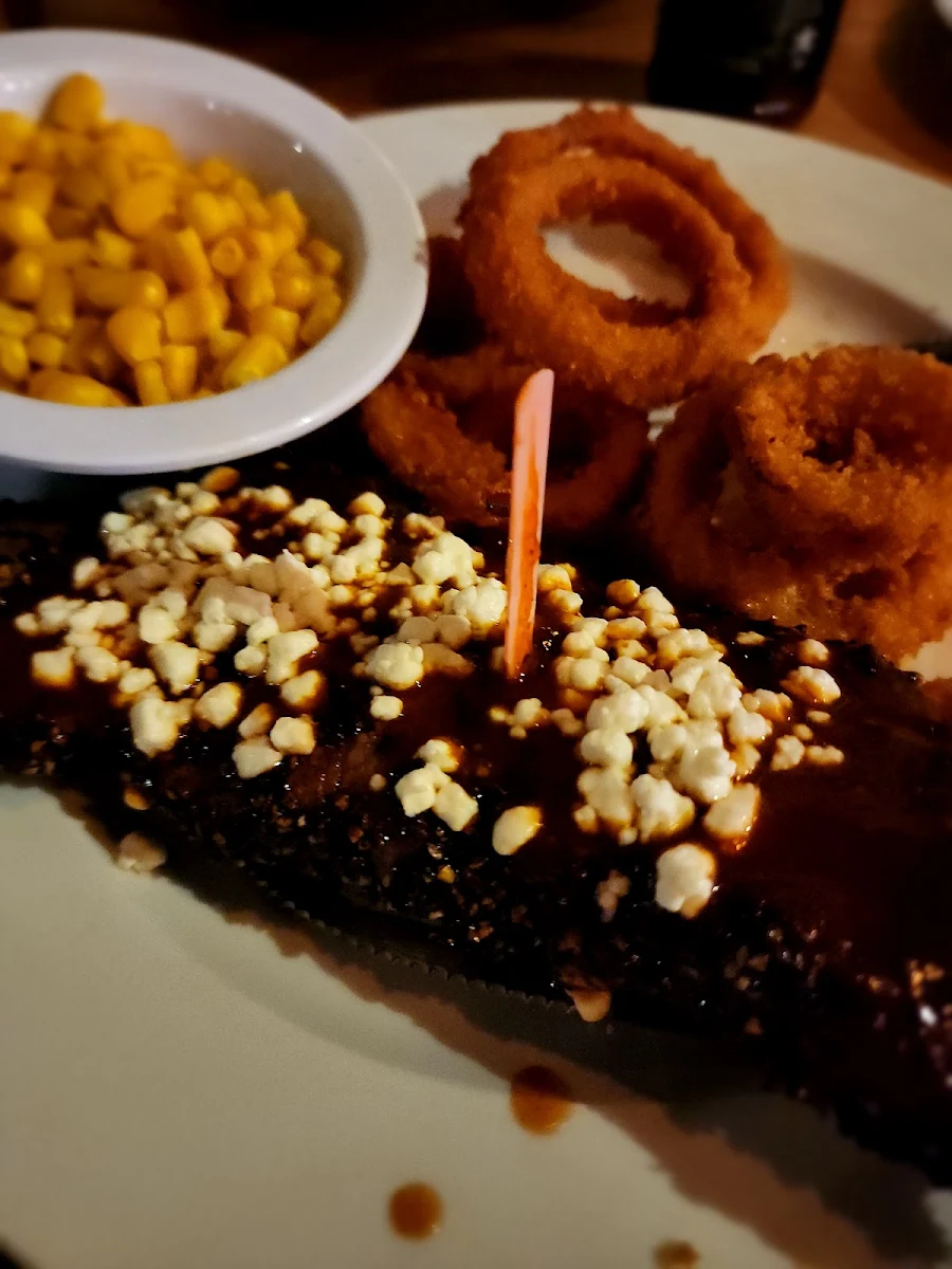 Peppered Steak with Goat Cheese