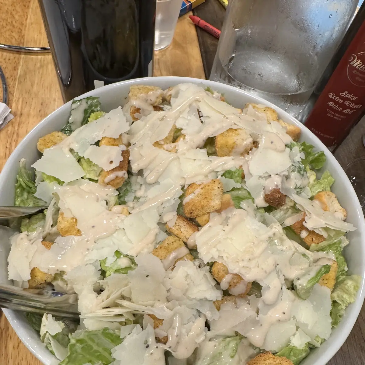 Chicken Caesar Salad with Shaved Parmesan